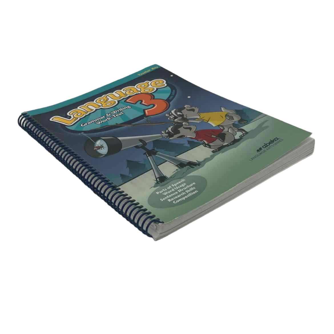 A Beka 3rd Grade Language 3 Grammar & Writing Work Text Teacher Key 5th Ed.