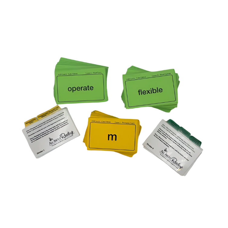 All About Reading Level 4 Phonogram & Word Cards w/Divider Cards