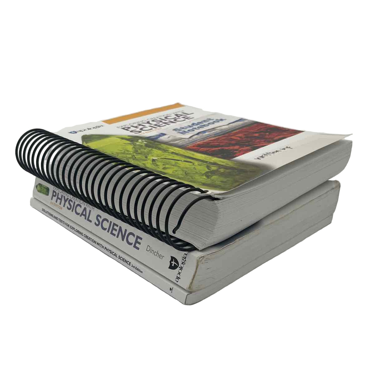 Apologia 8th Grade Exploring Creation w/Physical Science Text, Solutions/Tests, & Student Notebook Complete Set 3rd Ed. Vicki Dincher
