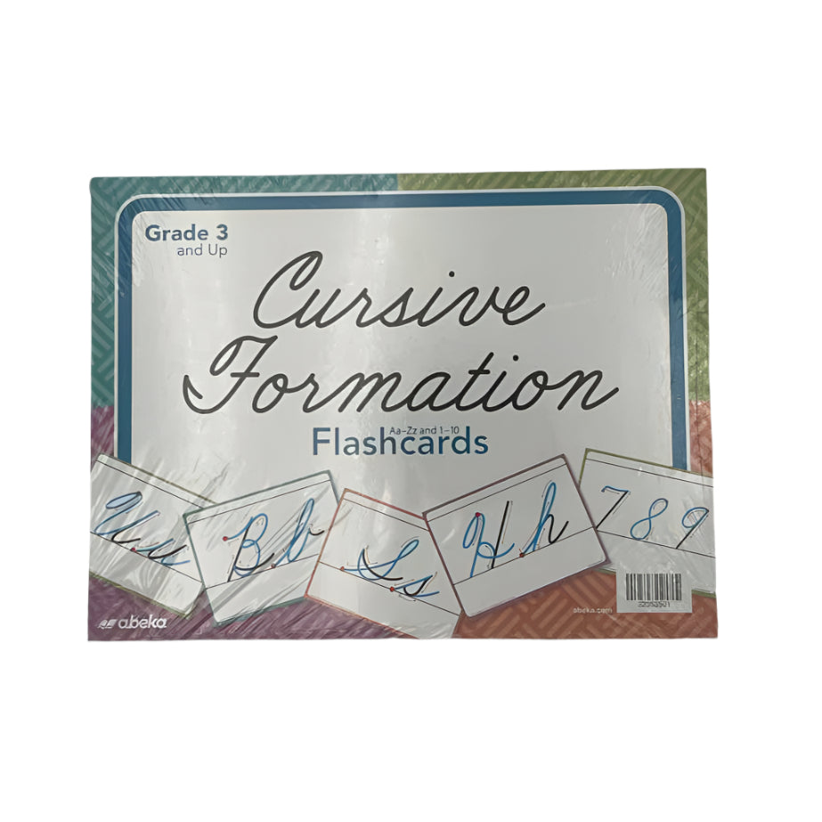 A Beka 3rd-12th Grade Cursive Formation Flash Cards NEW
