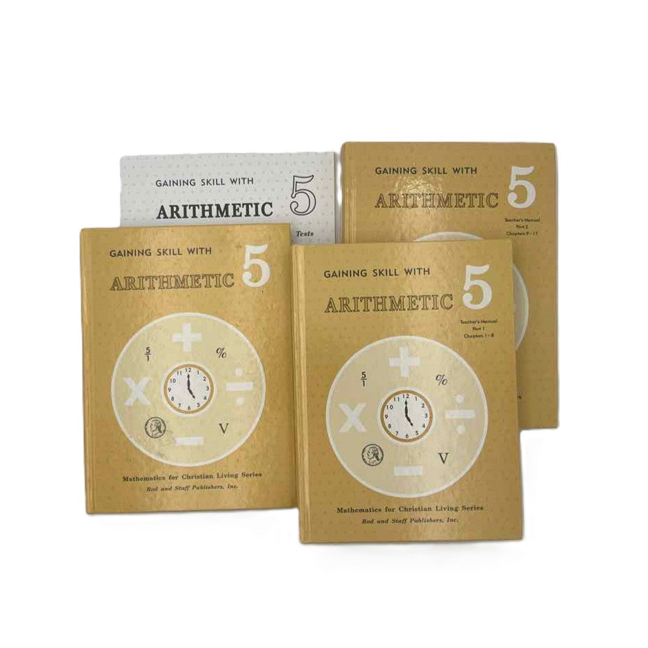 Rod and Staff 5th Grade Gaining Skill w/Arithmetic Partial Set (1995 ed.)