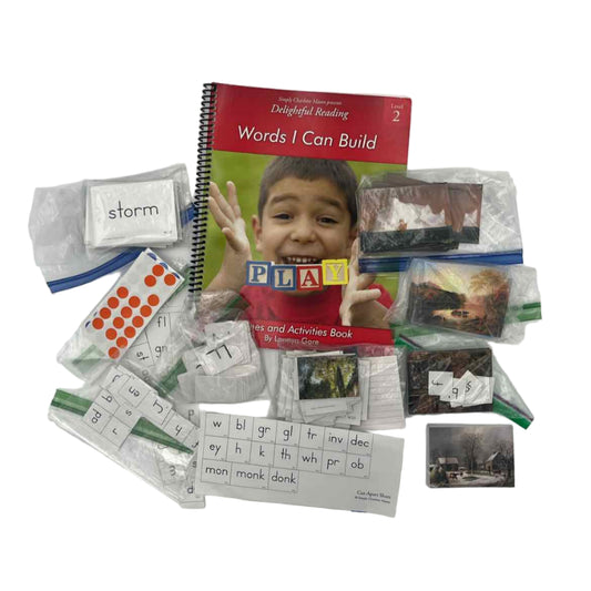 Simply Charlotte Mason Delightful Reading Level 2 Kit (No "Words I Can Build" Book)