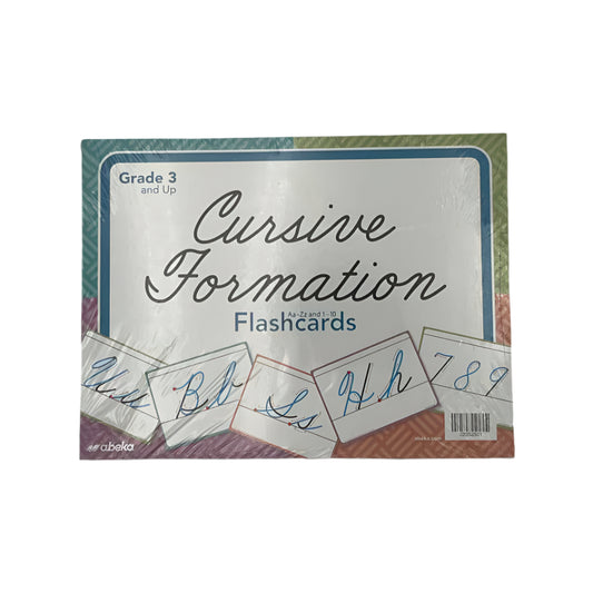 A Beka 3rd-12th Grade Cursive Formation Flash Cards NEW