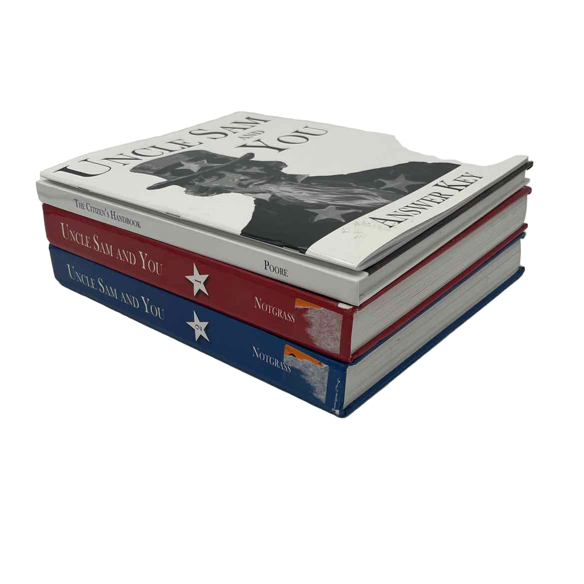 Notgrass 5th-8th Grade Complete Set Uncle Sam & You Part 1 & 2, Answer Key & The Citizen's Handbook