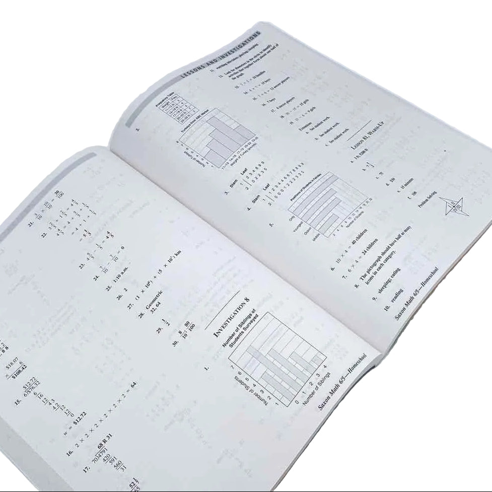 Saxon Math Homeschool 6/5 Solutions Manual