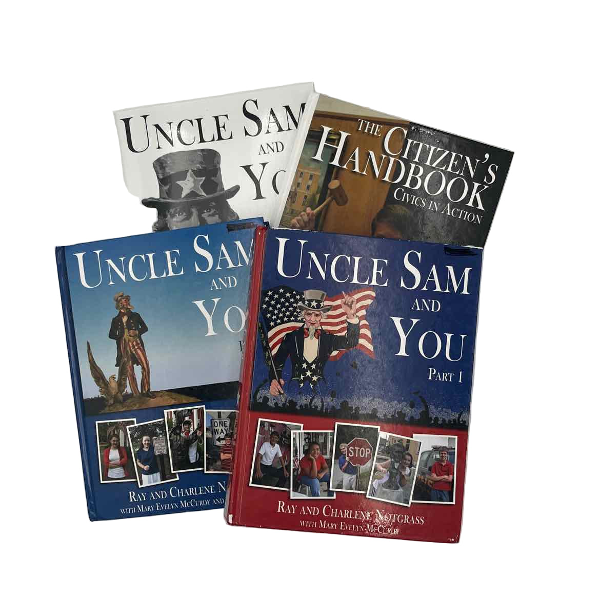 Notgrass 5th-8th Grade Complete Set Uncle Sam & You Part 1 & 2, Answer Key & The Citizen's Handbook