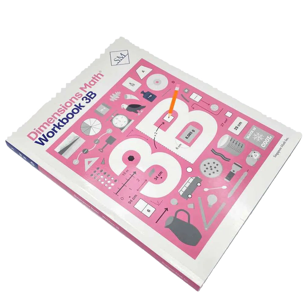 Singapore Math Dimensions Math Workbook 3B on a white background.