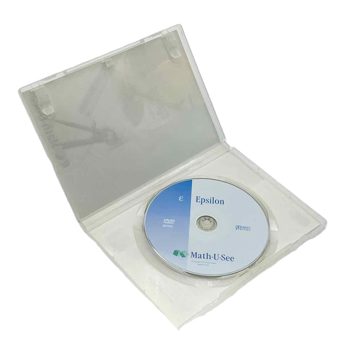 Math-U-See 5th-6th Grade Epsilon Fractions DVD Steven P. Demme Math Curriculum on a white background.