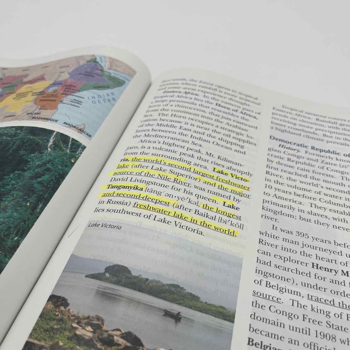 A Beka 5th Grade Student Book Old World History & Geography (highlighting & a few answers)