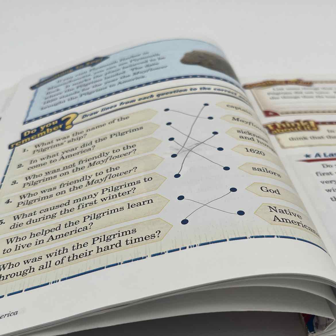A Beka 2nd Grade Our America History/Geography Reader (pencil answers on 4 pgs) 5th Ed.