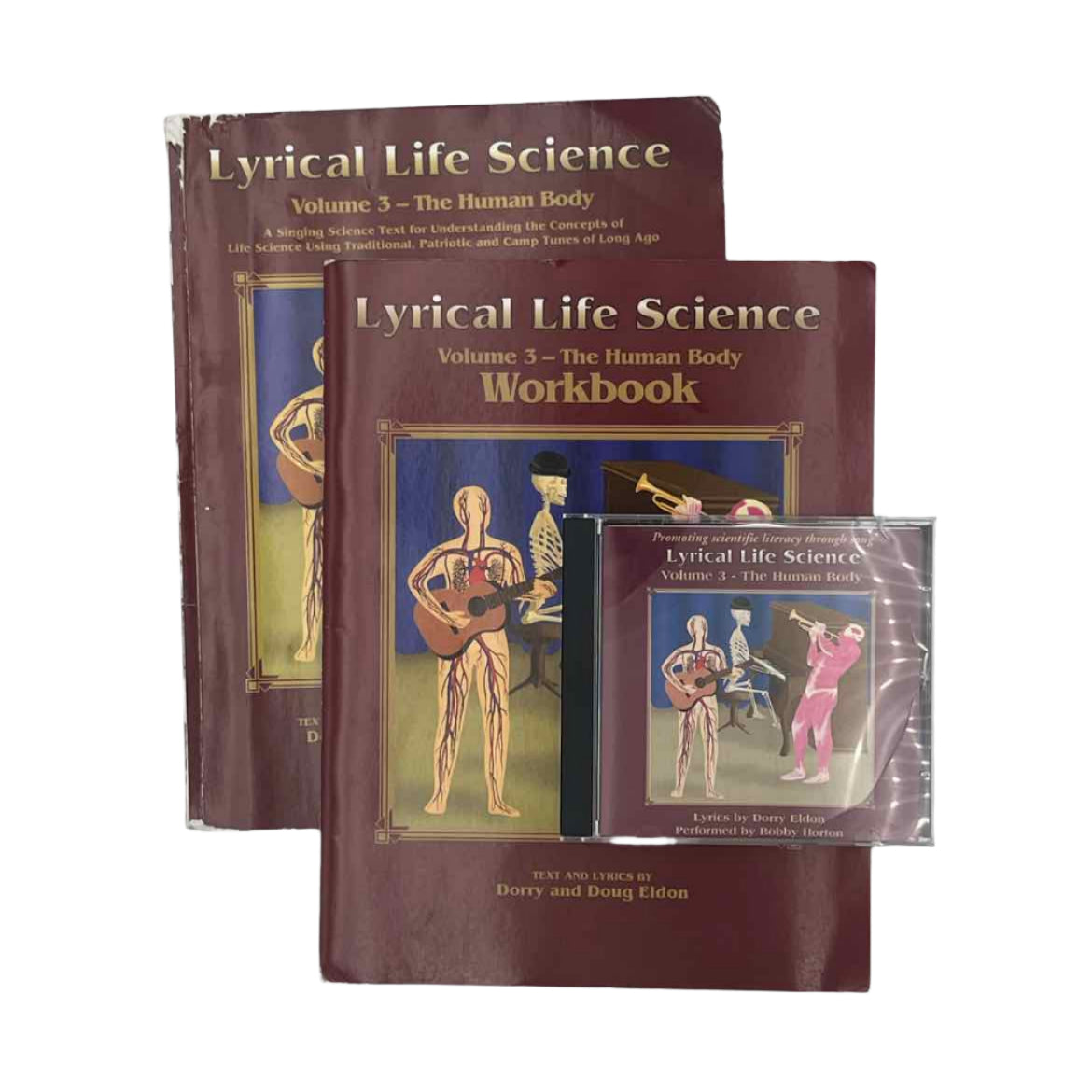 6th Grade Lyrical Life Science Vol. 3 - The Human Body 3-pc Complete Set 1st Ed. Science Curriculum