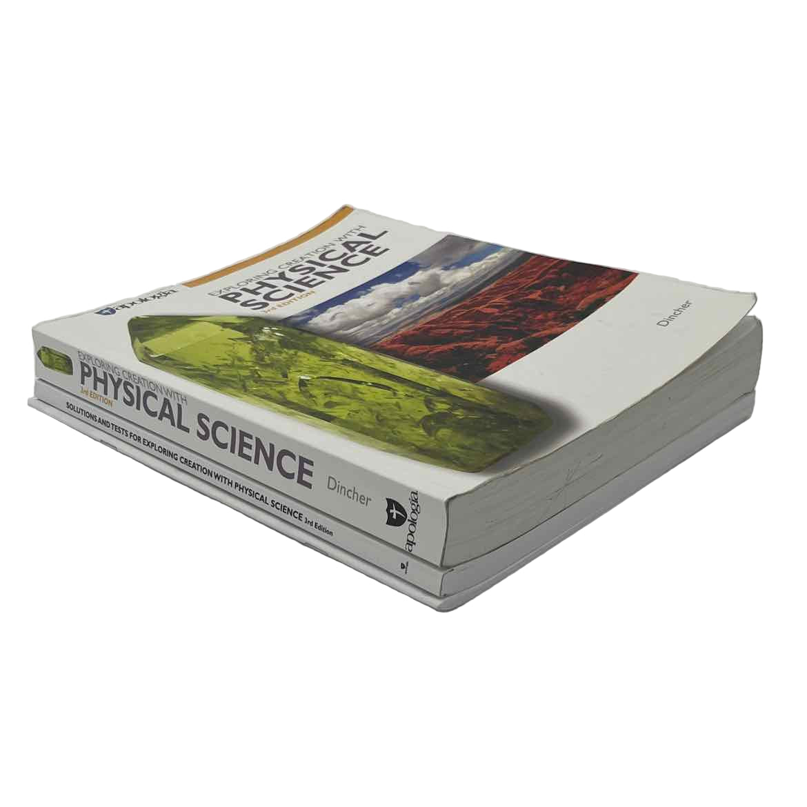 Apologia 8th Grade Exploring Creation with Physical Science Text, Solutions Manual, & Tests Complete Set 3rd Ed. Vicki Dincher