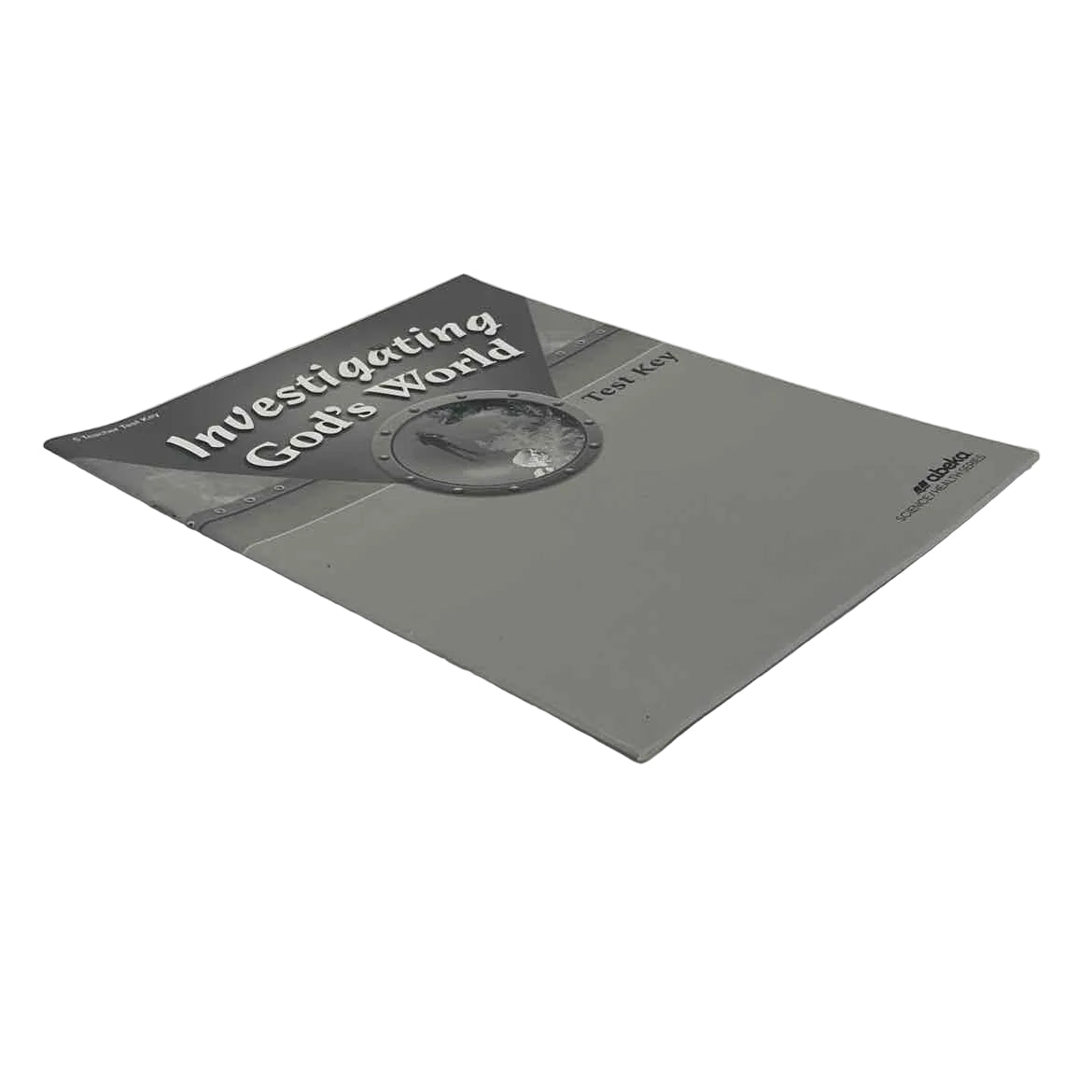 A Beka Investigating God's World Test Key on a white background.