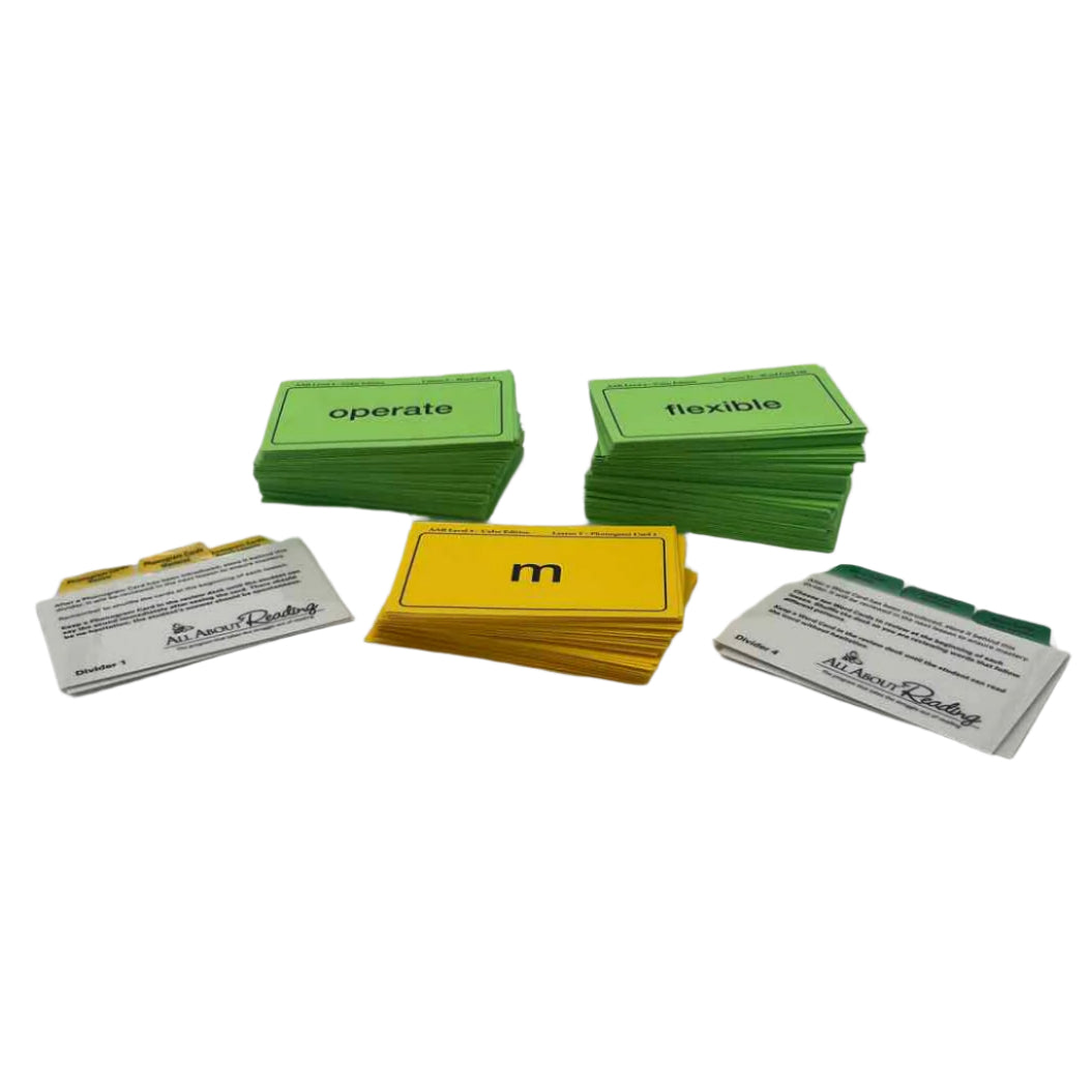 All About Reading Level 4 Phonogram & Word Cards w/Divider Cards