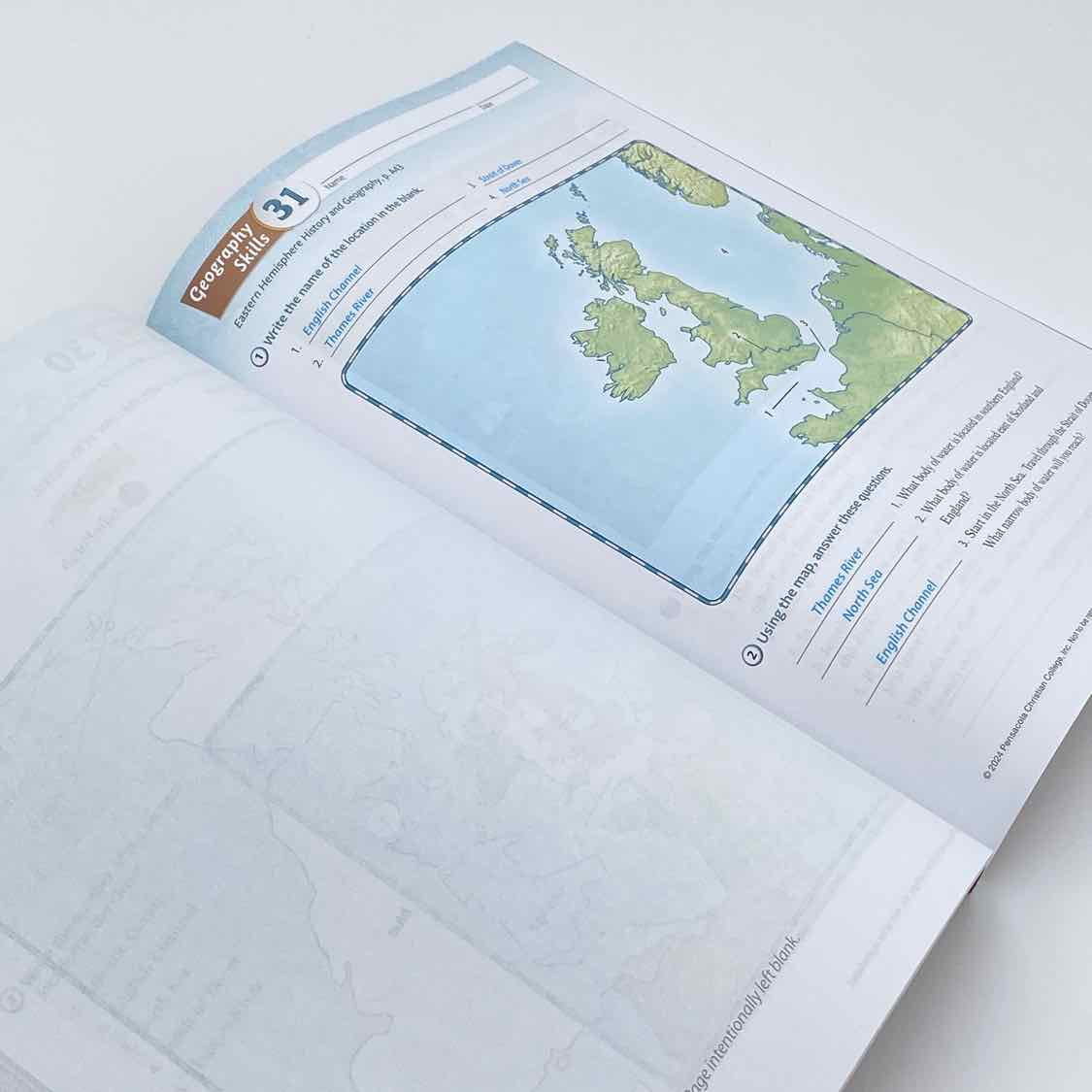 A Beka 5th Grade Eastern Hemisphere Geography Skills Key 1st Ed. Geography Curriculum