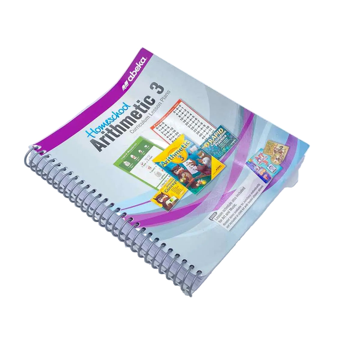 A Beka Arithmetic 3 Curriculum Lesson Plans on a white background.