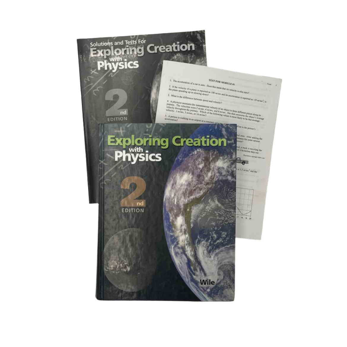 Exploring Creation with Physics Textbook, Extra Tests, & Solutions Book