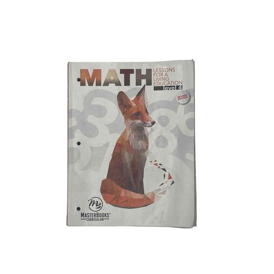 MasterBooks 4th Grade Math Lessons for a Living Education Lvl. 4