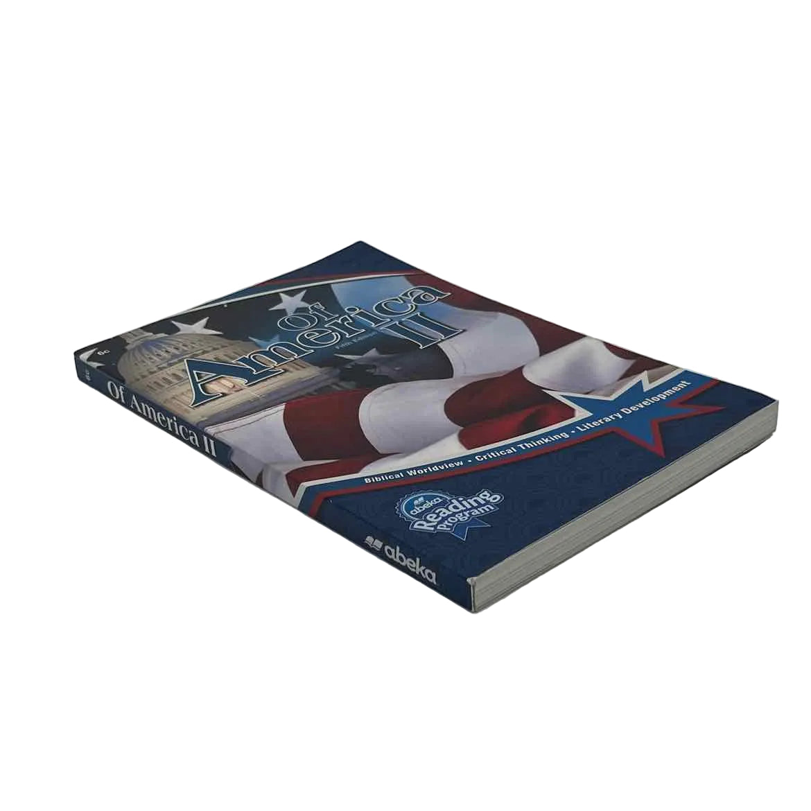 A Beka Of America II Reader 6c 5th Ed. on a white background.