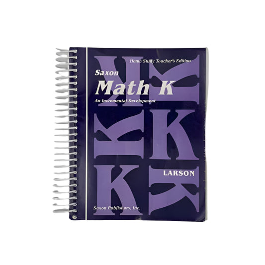 Saxon Math K Home Study Teacher's Edition