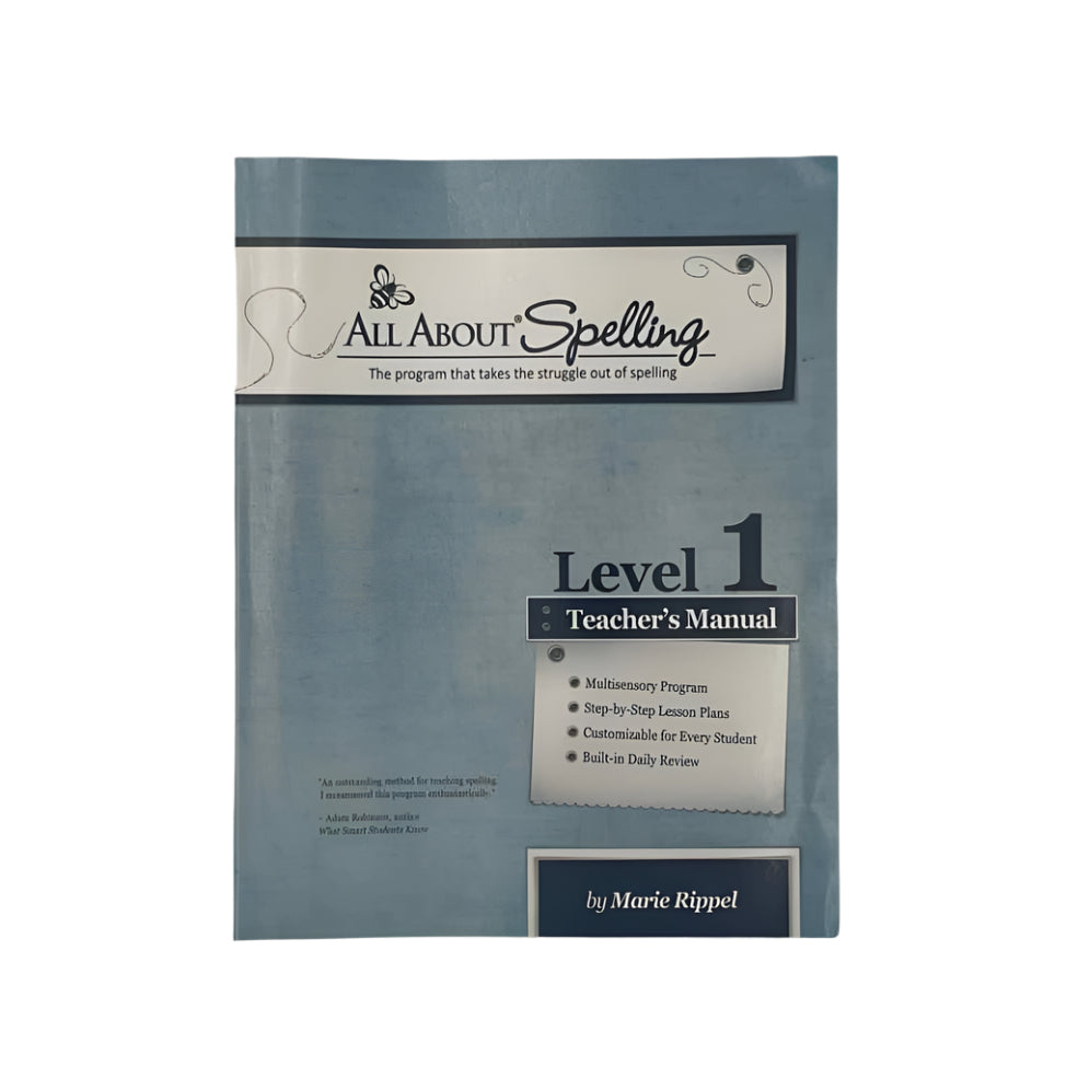All About Spelling Lvl. 1 Teachers Manual