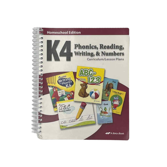 Abeka Phonics, Reading, Writing, & Numbers Curriculum/Lesson Plans