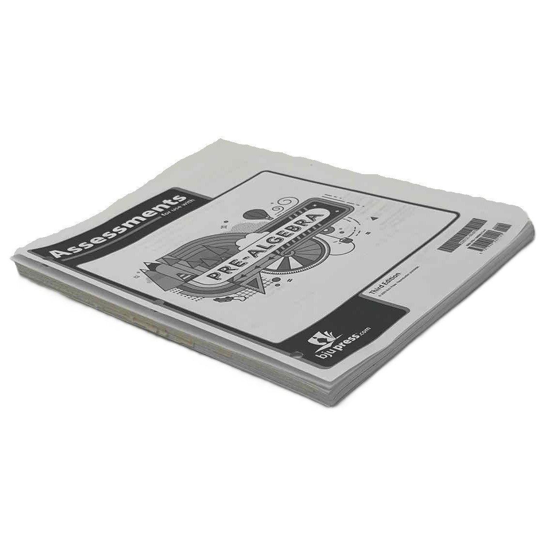 Bob Jones Pre-Algebra Assessments (Loose leaf) 3rd Ed. on a white background.