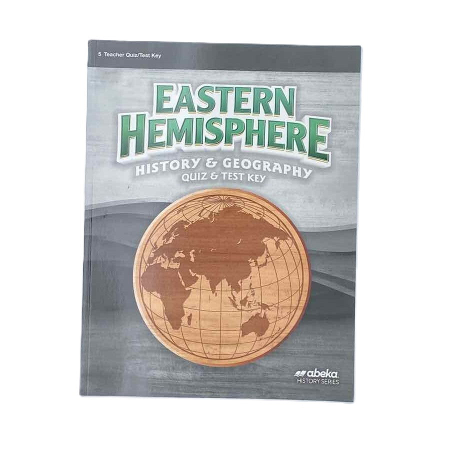 A Beka 5th Grade Eastern Hemisphere History & Geography Quiz/Test Key 1st Ed. History Curriculum