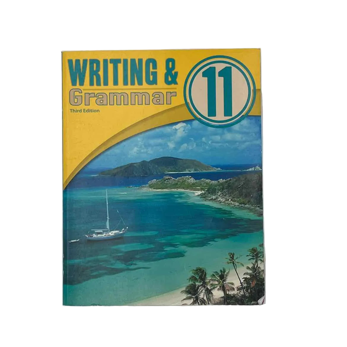 Bob Jones Writing & Grammar 11 Student Worktext on a white background.