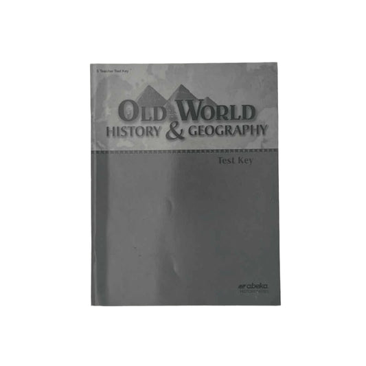 A Beka 5th Grade Old World History &Geography Test Key 4th Ed.