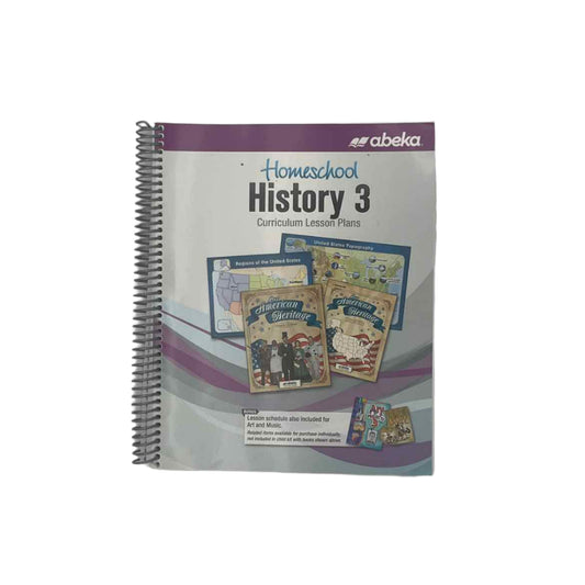 A Beka 3rd Grade Homeschool History 3 Curriculum Lesson Plans