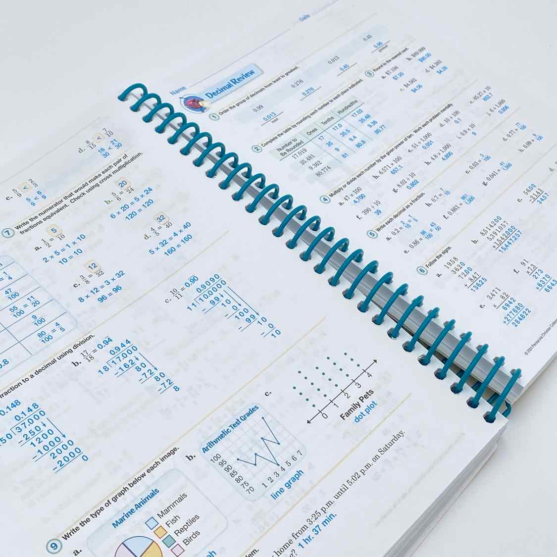 A Beka 5th Grade Arithmetic 5 Work-Text Teacher Key Answer Key 5th Ed. Math Curriculum