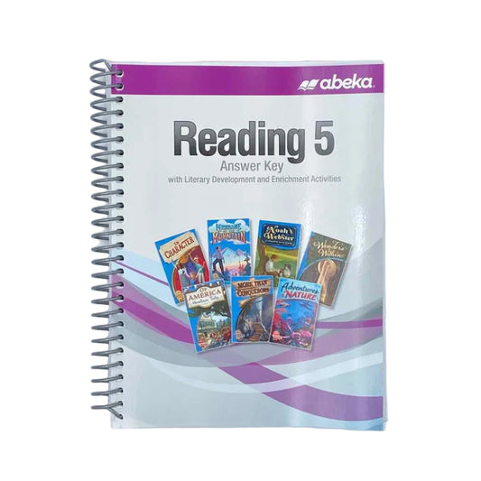A Beka Reading 5 Answer Key on a white background.