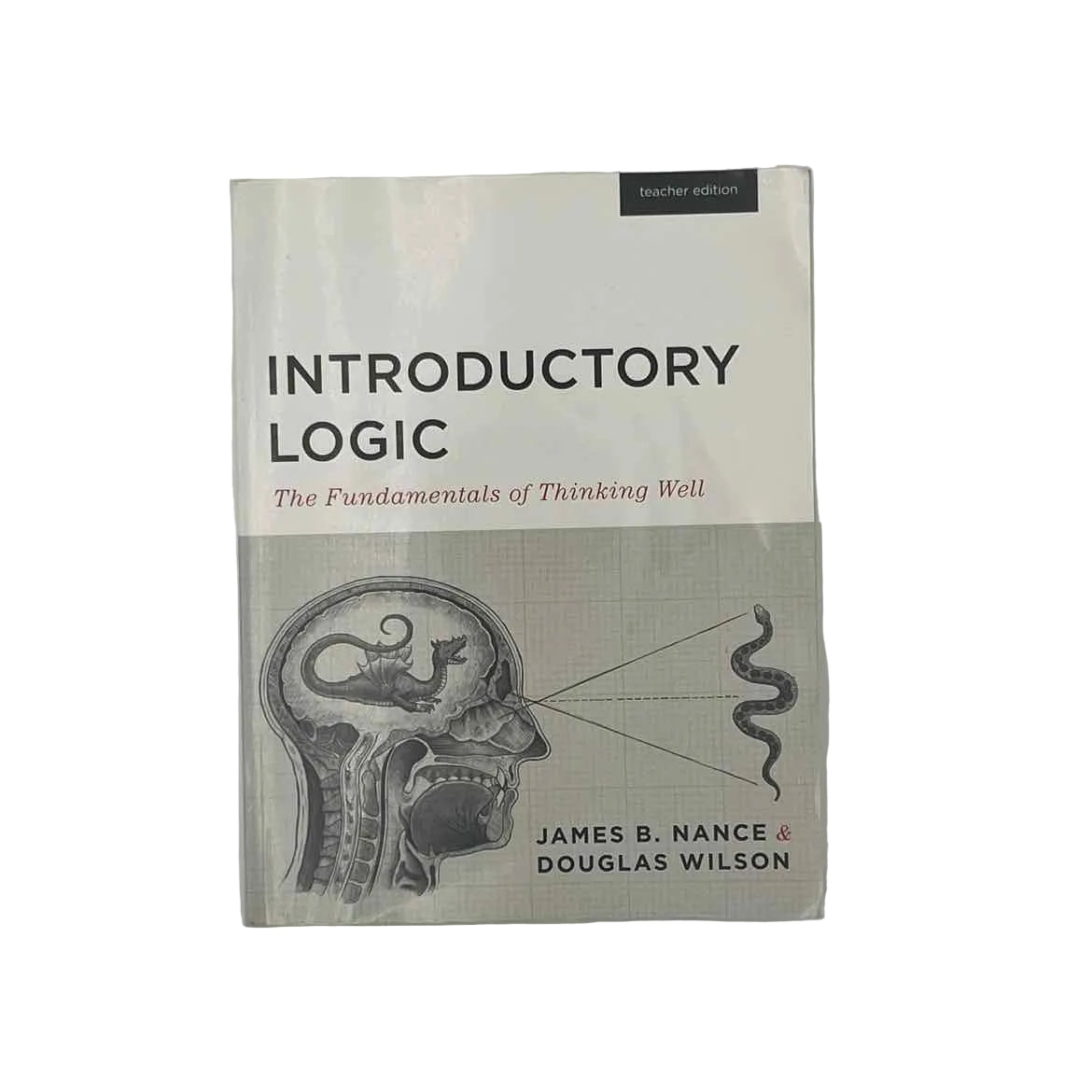 Canon Press Introductory Logic Teacher Edition on a white background.
