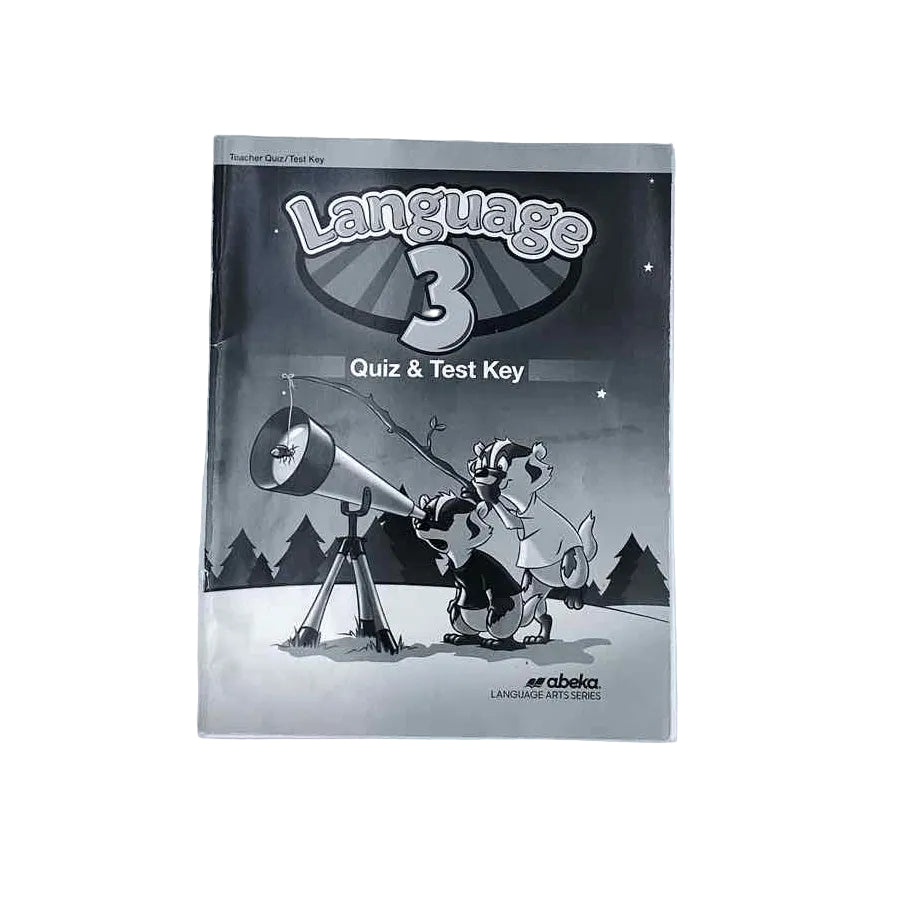 A Beka 3rd Grade Answer Key Language Arts Curriculum on a white background.