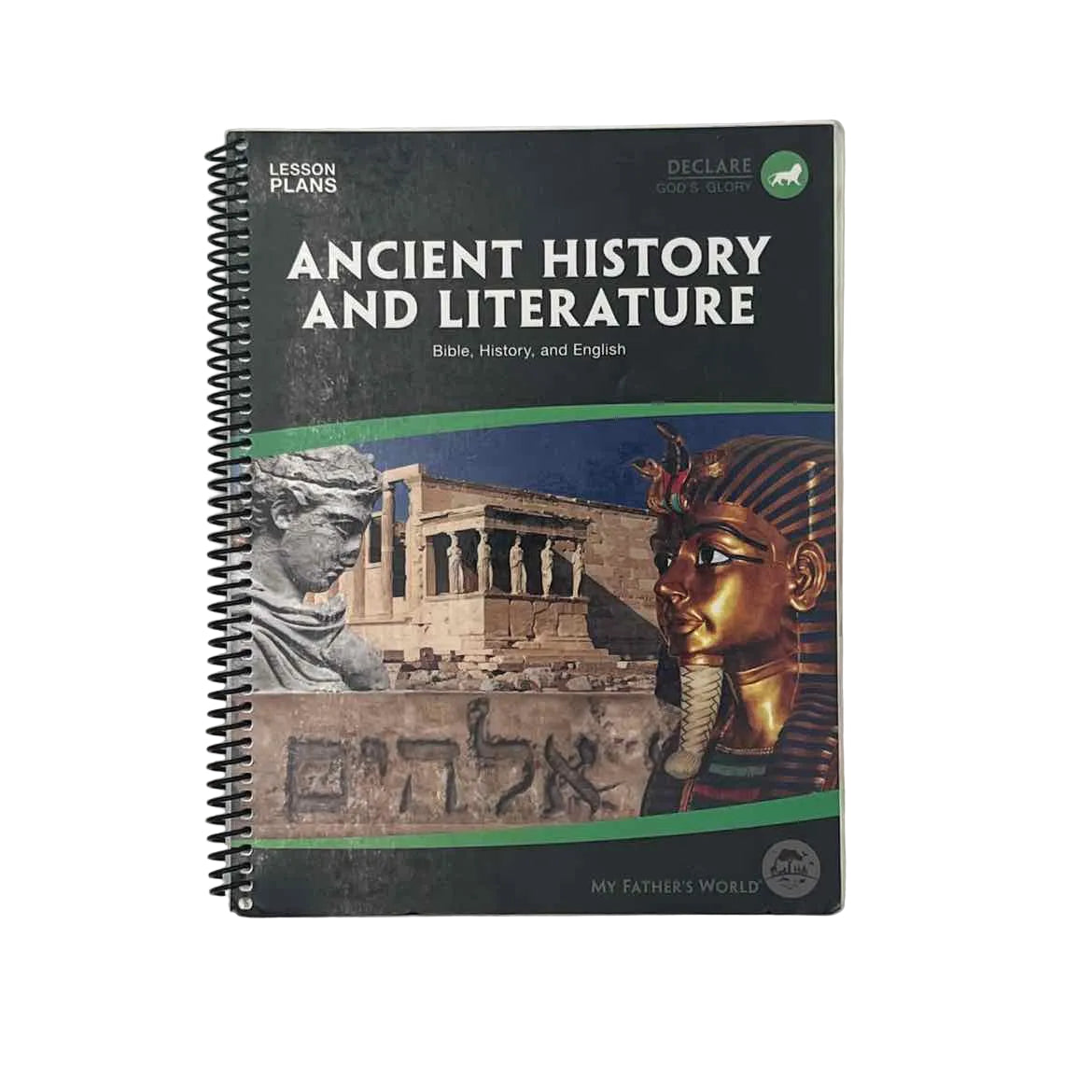 My Father's World Ancient History & Literature Daily Lesson Plans on a white background.