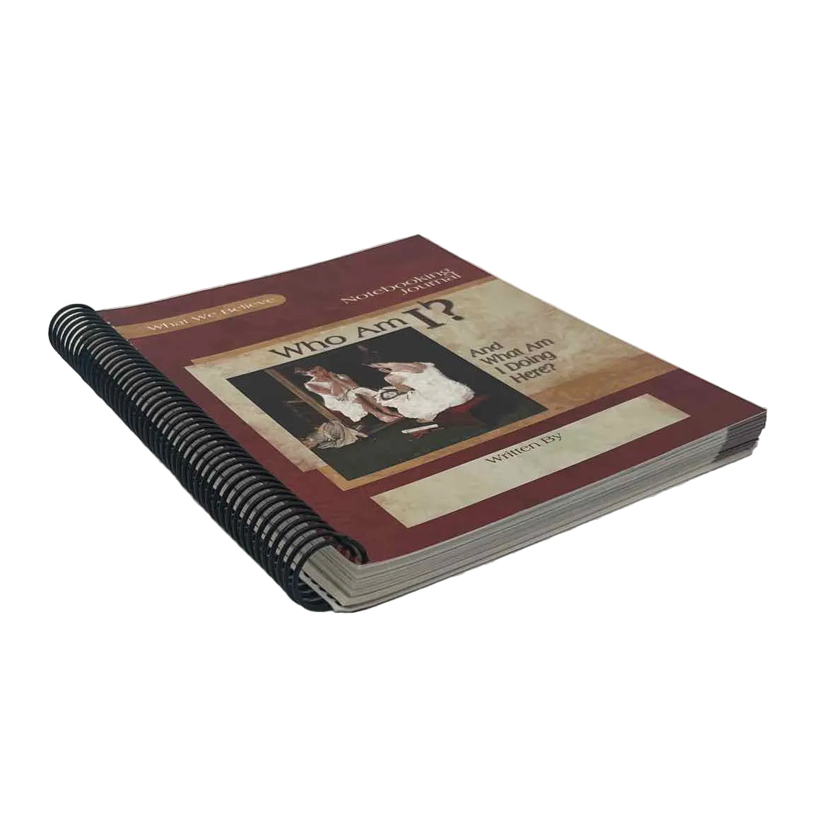 Apologia Who Am I? Notebooking Journal on a white background.