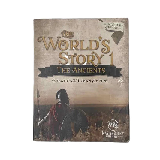 MasterBooks 6th-8th Grade Student Book Angela O'Dell History Curriculum on a white background.