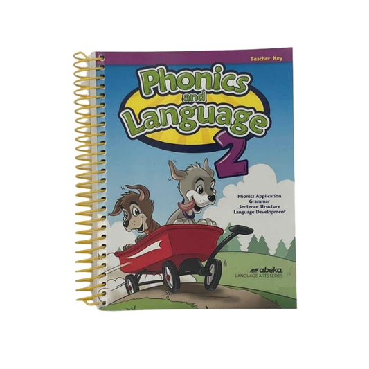 A Beka 2nd Grade Phonics & Language 2 Teacher Key
