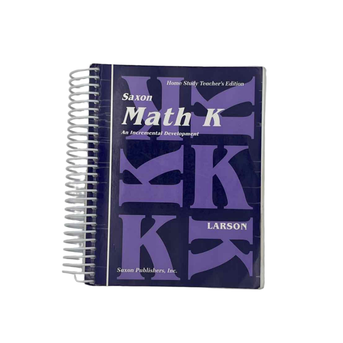 Saxon Math K Home Study Teacher's Ed. (minor wear)