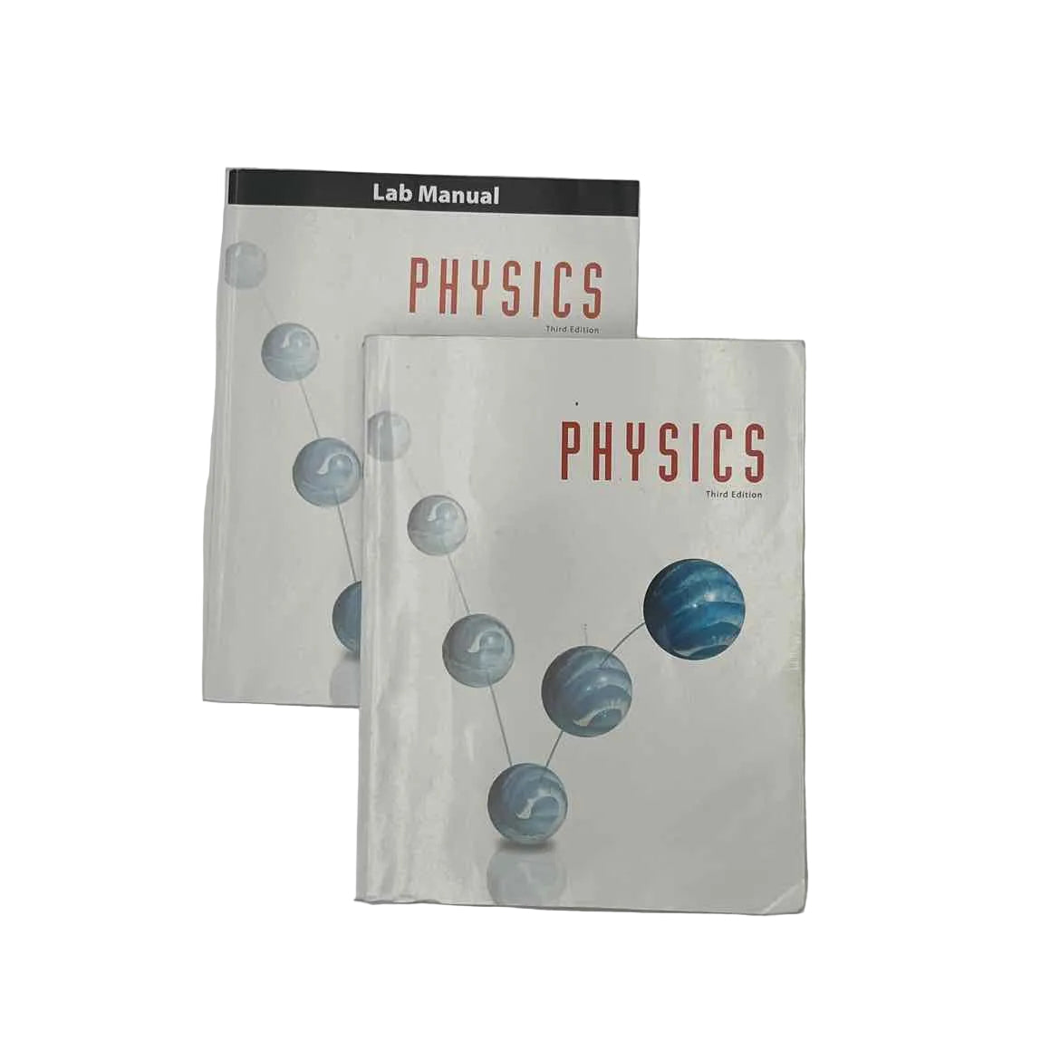 Bob Jones BJU Physics Student Text & Lab Manual (2-pc) on a white background.
