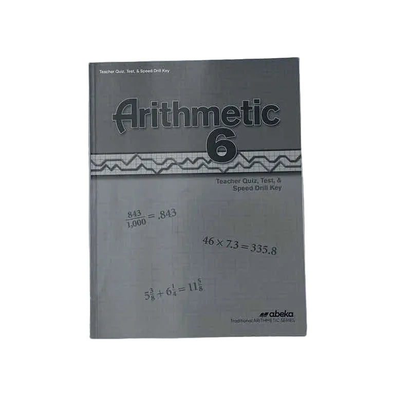 A Beka 6th Grade Answer Key Math Curriculum