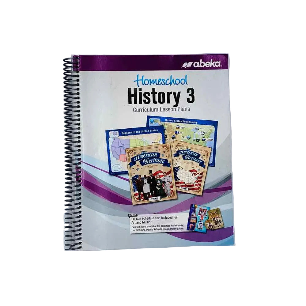 A Beka 3rd Grade Lesson Plan Book Science Curriculum on a white background.