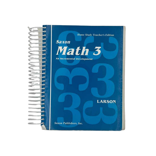 Saxon Math 3 Teacher's Edition