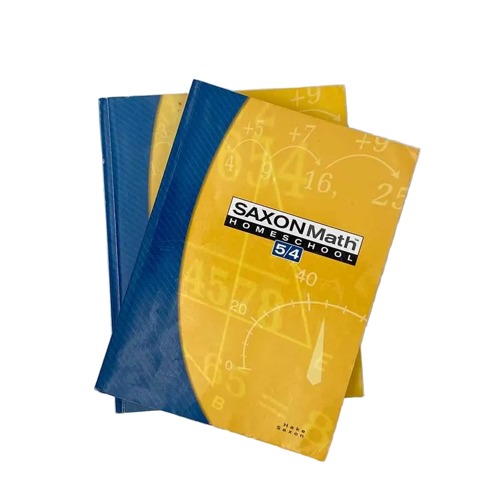 Saxon Math 5/4 Textbook & Solutions Manual 4th Grade Partial Set 3rd Ed. Math Curriculum