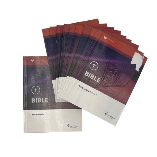 Alpha Omega Publications LIFEPAC Bible 10 Complete Set