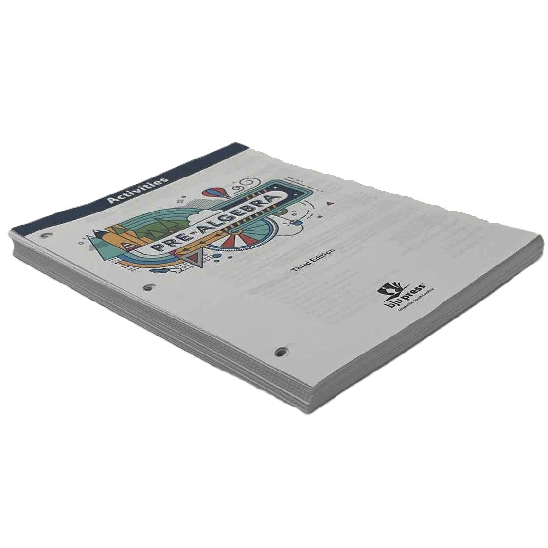 Bob Jones Pre-Algebra Activities (Loose leaf) 3rd Ed. on a white background.