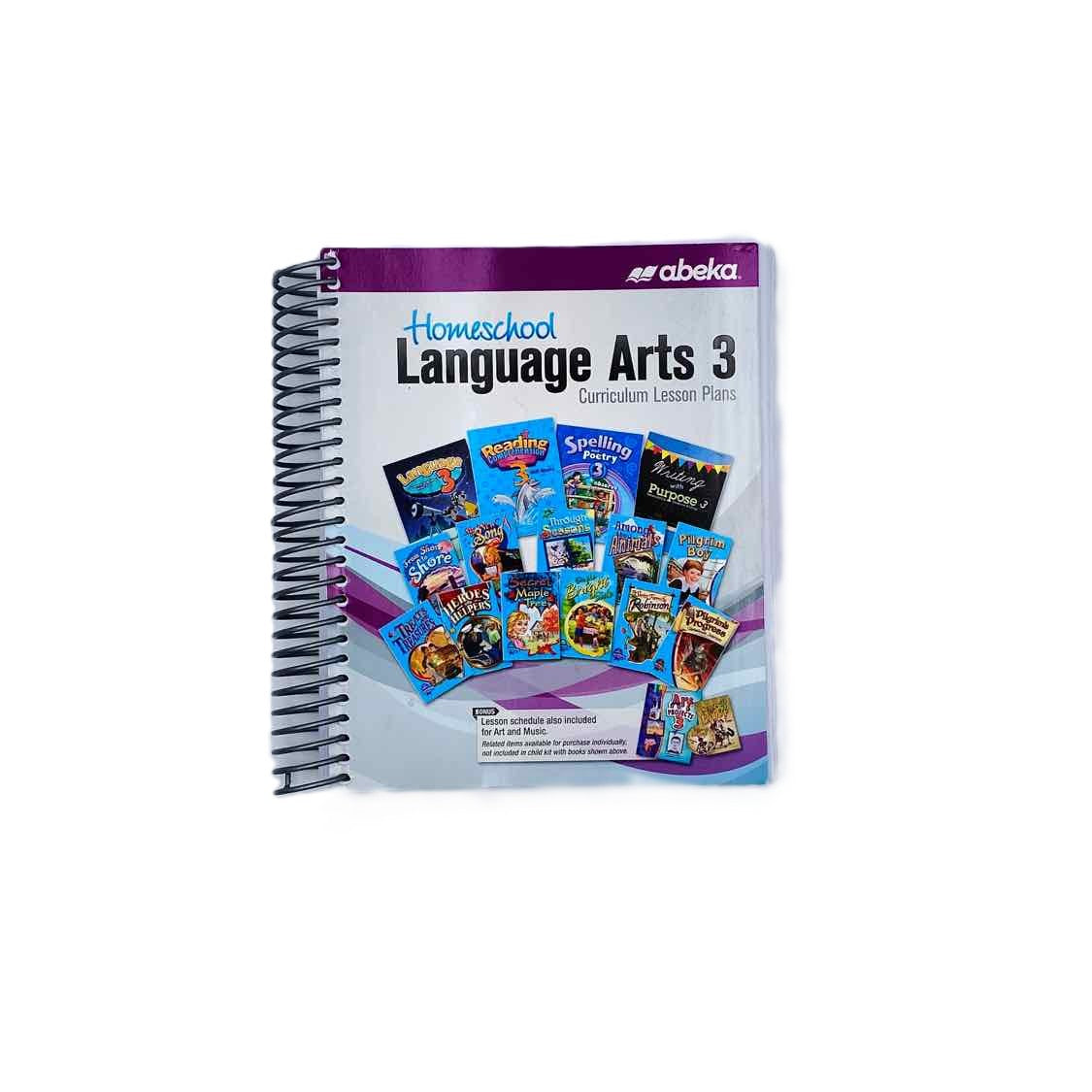 Abeka Language Arts 3 Curriculum Lesson Plan Book