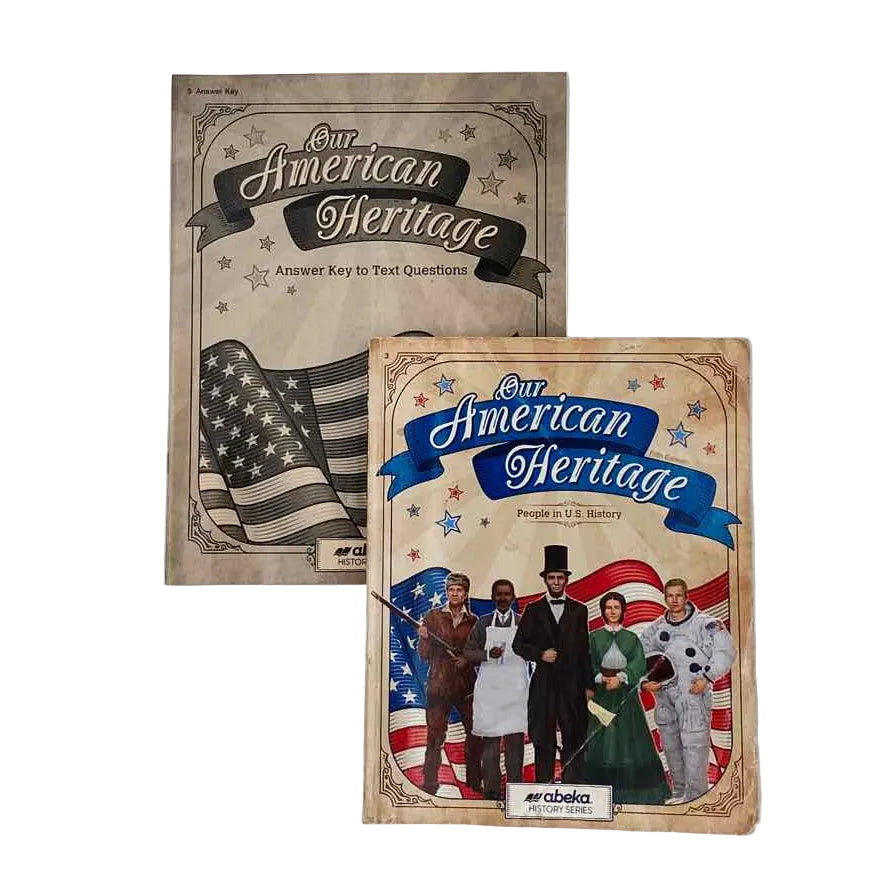 A Beka 3rd Grade Partial Set 5th Ed. History Curriculum on a white background.