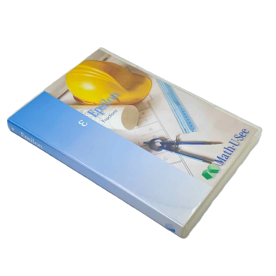 Math-U-See 5th-6th Grade Epsilon Fractions DVD Steven P. Demme Math Curriculum on a white background.